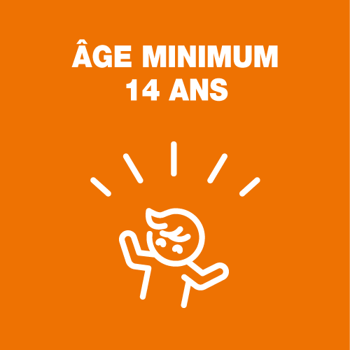 Âge minimum 14 ans