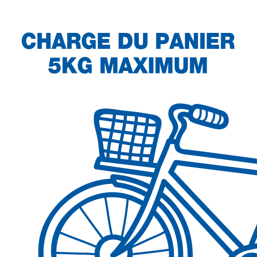 Charge du panier 5kg maximum